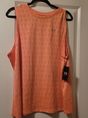 NWT Women’s Orange Under Armour Velocity Jacquard Size 1X Moisture Control